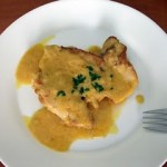 Pollo en salsa curry