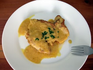 Pollo en salsa de curry