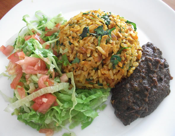 Arroz con pollo y Chorizo