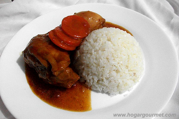 Guiso de pollo con arroz